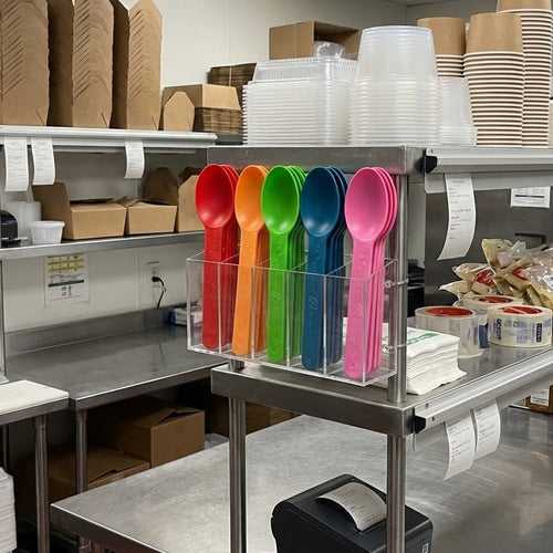 Karat Earth Heavy Weight Bio-Based Spoons, Rainbow - 1,000 pcs